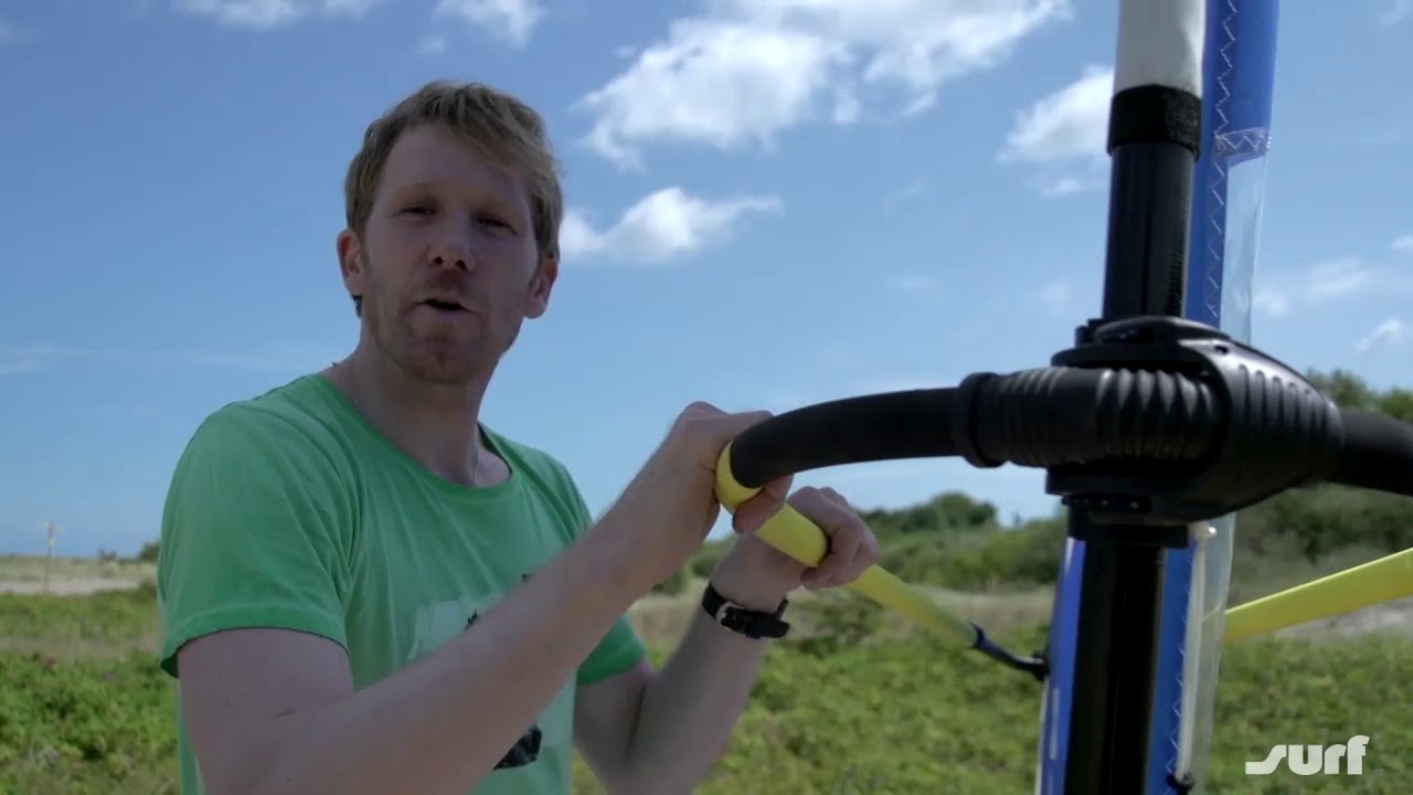 Segelsteuerung beim Windsurfen