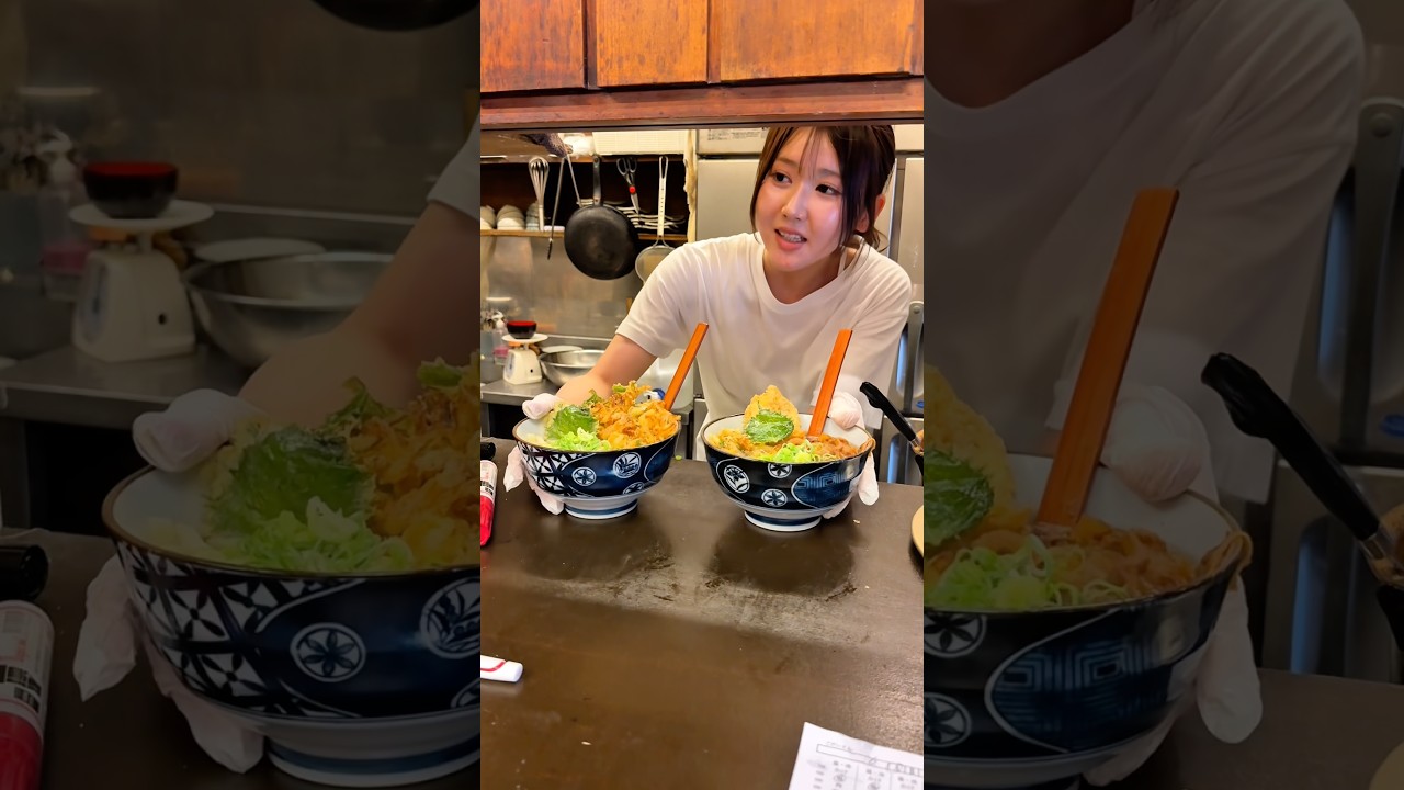 beautiful 22-year-old udon artisan!🍜#japan