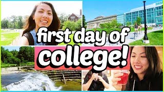 🚌FIRST DAY OF COLLEGE VLOG: Freshman @ Cornell University | Katie Tracy