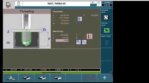 FAGOR 8058 8060 8065 "Threading Canned cycle"