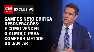 Campos Neto sobre desoneração: É como vender o almoço para comprar metade do jantar |CNN ENTREVISTAS