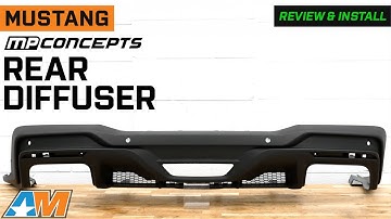 2024-2025 Mustang MP Concepts Dark Horse Style Rear Diffuser with LED Reverse Light Review & Install