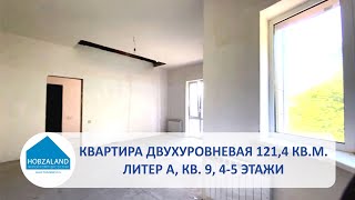 Двухуровневая квартира 121,4 кв.м, А9, 4-5 этаж, ЖК ХОБЗАЛЕНД, г. Сочи