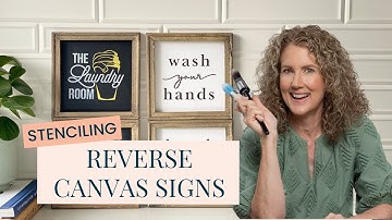 How to Create Reverse Canvas Signs with Essential Stencil