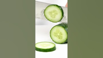 Best ASMR Frozen Cucumber Slicing Video