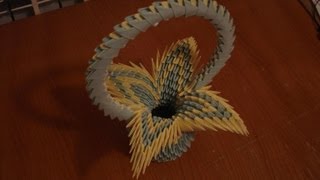 How to make a 3D origami Flower Basket #2