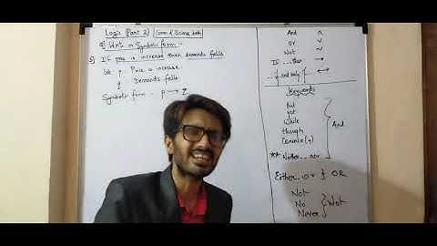 Logic (Part 2) Symbolic Form