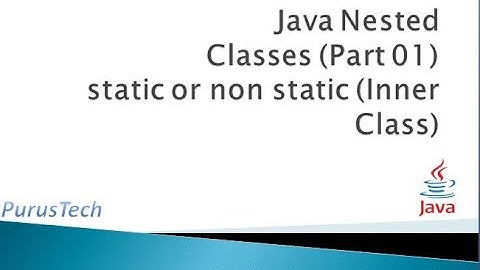 Java Nested Class 01_Part-39_Java Tutorial for Beginners