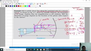 Example problems  1  to 7   Ray optics
