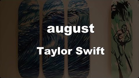 Karaoke♬ august - Taylor Swift 【No Guide Melody】 Instrumental