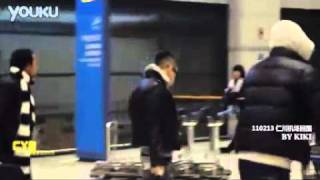 [Fancam] 110213 Taeyang @ Incheon Airport (1).mp4