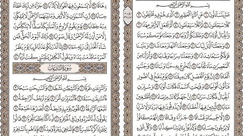 سورة النبأ لفضيلة السيخ محمد حسين عامر