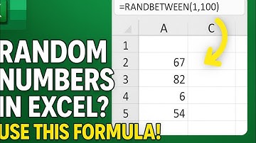 Excel Mein Random Numbers Ka Asaan Formula | RANDBETWEEN Ka Use