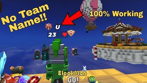 How To Get No Team Tag •|Bedwars Blockman Go|•