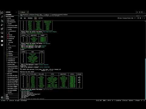 Employee-Tracker--SQL
