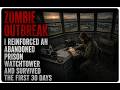 ZOMBIE OUTBREAK：I Reinforced an Abandoned Prison Watchtower and Survived the First 30 Days｜Creepypas