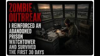 ZOMBIE OUTBREAK：I Reinforced an Abandoned Prison Watchtower and Survived the First 30 Days｜Creepypas