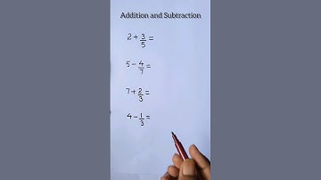 Addition and Subtraction | Basic mathematics | #maths #basic #viral #shorts