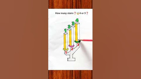 How Many Stairs❓🤯4 or 3❓ #shorts #yutubeshorts #trending