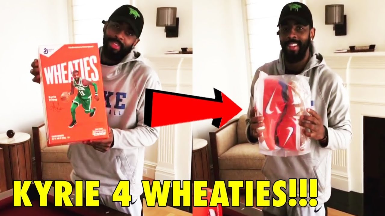 Kyrie Irving Receives His LIMITED EDITION Nike Kyrie 4 "Wheaties" - YouTube