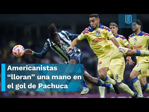 Aficionados americanistas “lloran” una mano en el gol de Pachuca