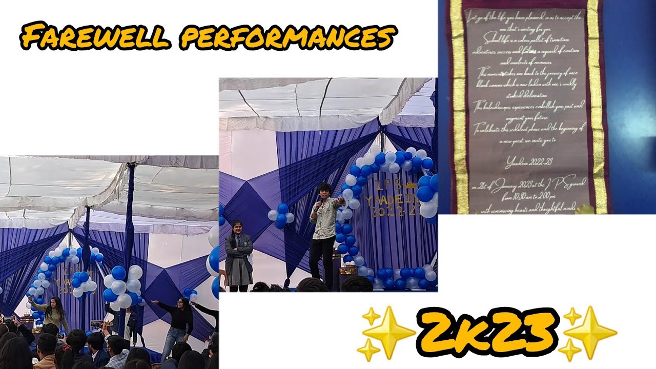 Farewell Performances given by class 11 || Dance || sing || #farewell # ...