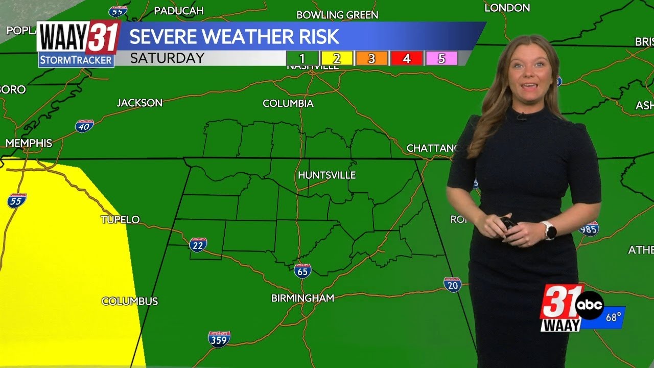 Line of showers and storms expected tomorrow afternoon