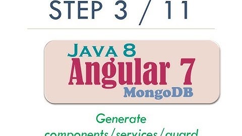 Complete Angular 7 Step By Step User CRUD with Java 8 REST, MongoDB   2019 Tutorial   Step 3