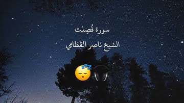 تلاوة هادئة من سورة فصلت بصوت ناصر القطامي | ﴿ إن الذين قالوا ربنا الله ثم استقاموا ﴾