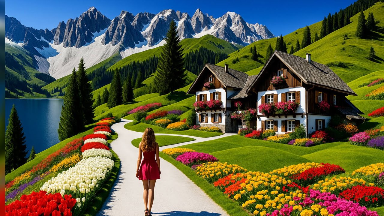 GRINDELWALD Switzerland🇨🇭Most Amazing Swiss Village In Summer ! SWISS Valley