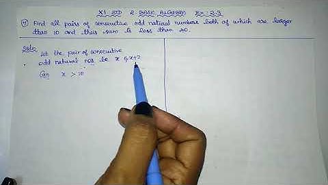 11th maths |Basic Algebra |Exercise :2.3(7)