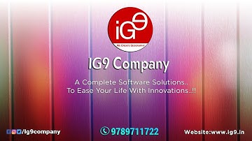 IG9 Company - A Complete Software Solutions | Promo Video