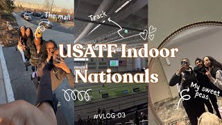 NATIONAL WEEKEND VLOG 🏃🏽‍♀️✈️ | USATF Indoor Championships A LOT HAPPENED…….