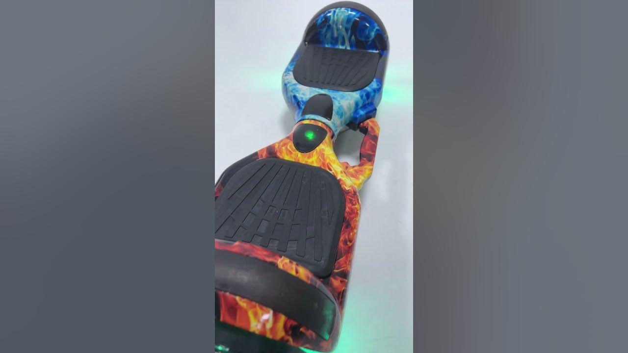 Skate Elétrico Hoverboard 6.5 Fogo e Água com LED Frontal e