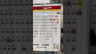 大阪メトロⓂ️の御堂筋線の運番と時刻表の合体の撮影