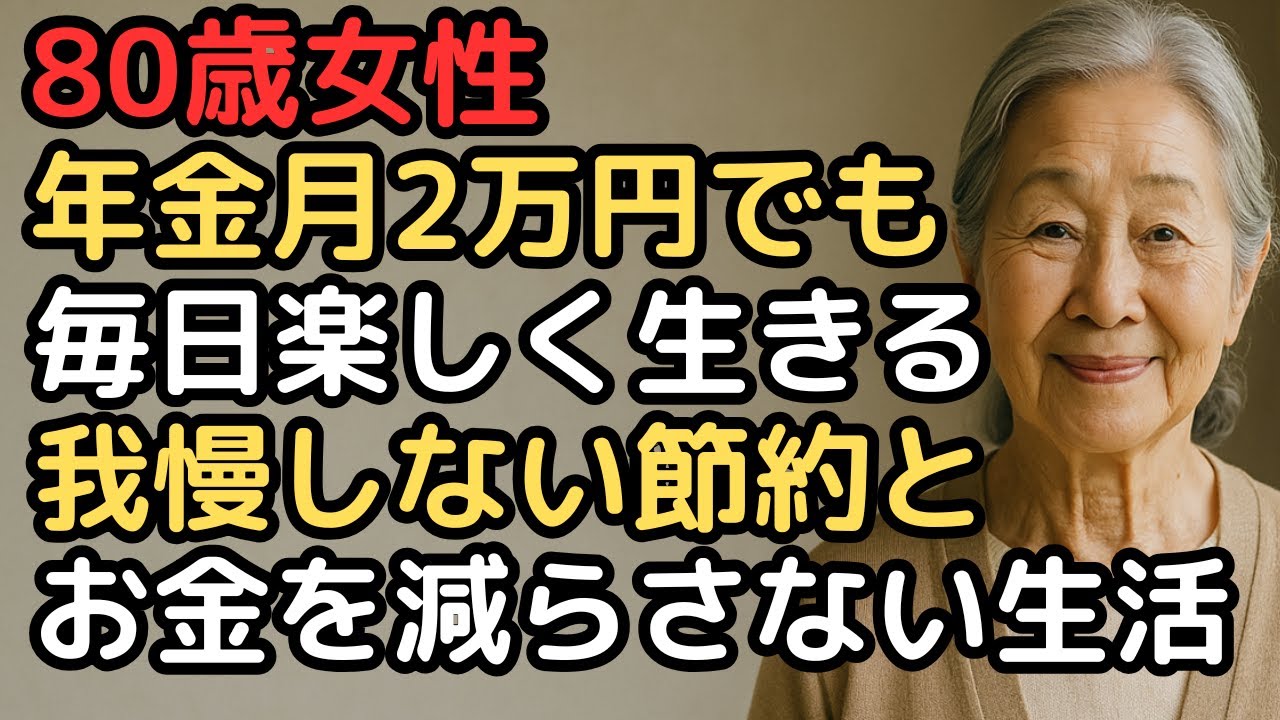 年金月2万円台でも安心…80歳女性が選んだお金を減らさない生活