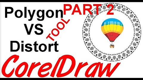 Corel Draw Tips & Tricks Polygon tool VS Distrot Tool PART 2