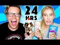 We Only Ate Pop Tarts Vs. Real Food for a day!  (24 hour challenge)