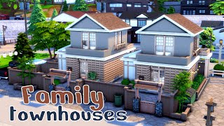 Семейные таунхаусы Симс 4🌲Family townhouses The Sims 4 | Строительство | NO CC