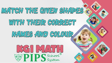 Grade KG1 Math Lecture match the given shapes with their correct names and color by PIPS School HFD