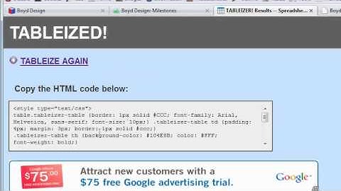 Converting Excel into HTML for your website