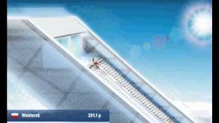 Upadki i Rekordy w grze Ski Jump 2 screenshot 5