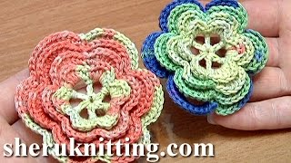 Layered Crochet Flower PATTERN Part 2 of 2