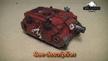 AnixSG ~ Vanhammer73 ~ Blood Angels Vindicator update. Progress so far.