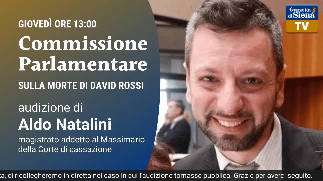 Commissione parlamentare di inchiesta sulla morte di David Rossi: Aldo Natalini - parte 2