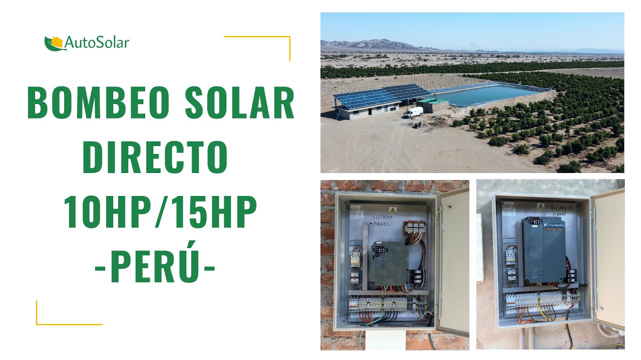 Kit de bombeo solar 400v para 15kW Bomba (IP20)