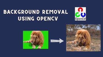 Background Remover OpenCv project || OpenCv python project