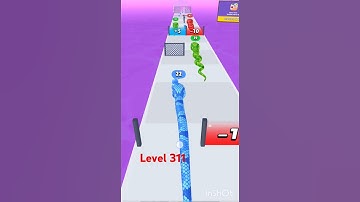 level 311 snake run 3d Android Mini Games highest level challenge #sgorts #shortvideo #gaming