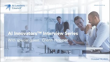 AI Innovators: Glenn Hopper, Managing Director and Head of AI, VAI Consulting