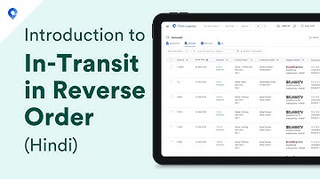 Introduction to Intransist in Reverse Order in iThink Logistics (Hindi)